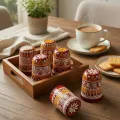 Pahadi Aipan Hand-Painted Decorative Glass Set (Set of 6)
