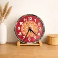 Pahadi Aipan Art Wall Clock 27 cm | Mandala Decor