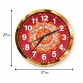 Pahadi Designer Wall Clock 27cm | Premium Decorative Home & Office Clock | 1kg Heavy Quality