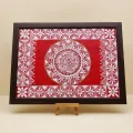 Traditional Aipan Wall Frame | Handcrafted Kumaoni Folk Art (18cm x 24cm) – Buy Now