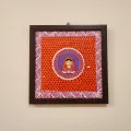 Elegant Kumaoni Aipan Wall Frame – Sacred Art for Home (15cm x 20cm)