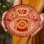 Pahadi Aipan Pooja Thali 30 cm | Handmade