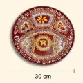 Pahadi Aipan Pooja Thali 30 cm | Handmade