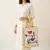 "Handpainted Birds Jute Tote Bag - 24cm x 15cm | Handmade"