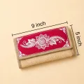 Handmade Jute Aipan Art Purse for Women 9x5 Inch