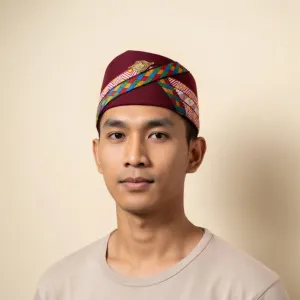 Uttarakhandi Traditional Maroon Topi | Pahadi Cap 20x5 cm | PahadiKala