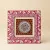 Traditional Red ईजा Aipan Wall Frame 18x18 cm | Om Mandala Decor