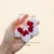 Handmade Crochet Butterfly Keychain 5cm | Cute Red White Keyring