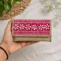 Handmade Aipan Art Hand Purse 9x5 Inch Wallet