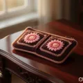 Handmade Crochet Floral Zipper Pouch for Essentials