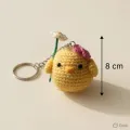 Handmade Crochet Chick Keychain 8 cm Cute Bag Charm
