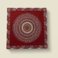 Handmade Aipan Art Wall Decor (30x30 cm) | Traditional Kumaoni Wall Art
