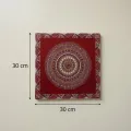 Handmade Aipan Art Wall Decor (30x30 cm) | Traditional Kumaoni Wall Art