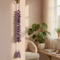 Handmade Spiral Hanging Spinner | Crochet Wall Decor 32cm