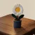 Handmade Crochet Daisy Flower Pot 12cm | Cute Mini Home Decor Gift