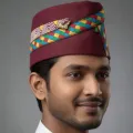 Uttarakhandi Traditional Maroon Topi | Pahadi Cap 20x5 cm