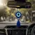 Handmade Crochet Evil Eye Hanging Charm 12x5 cm for Car Decor