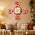 Aipan Art Acrylic Mirror Wall Decor Set of 5 | Motivational Quotes