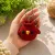 Handmade Crochet Red Bird Keychain – Cute Bag Charm & Key Ring 6 cm
