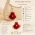 Handmade Crochet Red Bird Keychain – Cute Bag Charm & Key Ring 6 cm