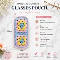 Handmade Crochet Glasses Pouch | Soft Spectacle Cover 13x7 cm