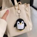 Handmade Crochet Penguin Keychain 7 cm Cute Bag & Key Charm