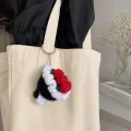 Handmade Crochet Rose Bouquet Keychain | Floral Bag Charm