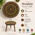 Handmade Mandala Painted Wooden Table 24 Inch Round Coffee Table