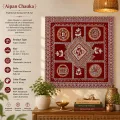 Handmade Aipan Chauka Wall Decor | Traditional Kumaoni Folk Art 46 cm