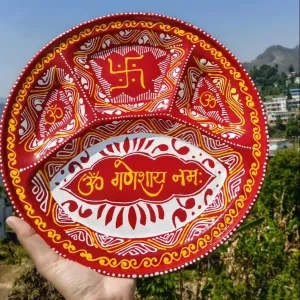 Handmade Ganesh Decorative Plate for Pooja & Home Décor | PahadiKala