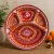Traditional Steel Pooja Thali 15x15 cm – Decorative Aarti Plate for Festivals