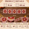 Handmade Aipan Fabric Toran for Main Door Decoration – 44 cm