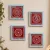 Aipan Art Wall Frame Set of 4 | Traditional Home Décor