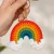 Handmade Rainbow Crochet Keychain for Bags, Keys & Accessories