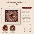 Handmade Aipan Om Wall Decor Frame | Traditional Kumaoni Wall Art
